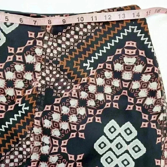 Express boho printed high slit midi skirt size small - Picture 4 of 9